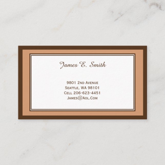 Cartão de Chamada de Bordado Clássico (Frente)