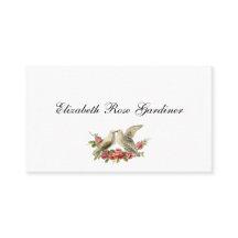 Cartão de Chamada de Doves Vitorianos