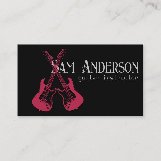 Cartão de Chamada de na moda (Frente)