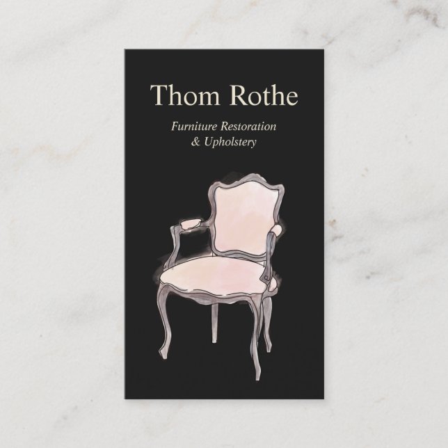 Cartão de Chamada de Refinamento e Upholsteridade  (Frente)