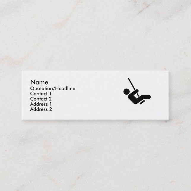 Cartão de Chamada de Swinger Azul (Frente)