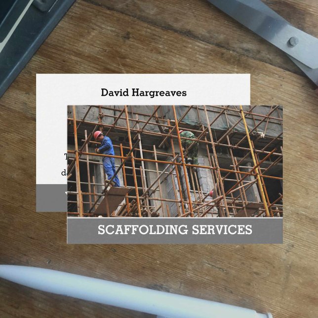 Cartão de Chamada do Scaffolding Services. (Criador carregado)