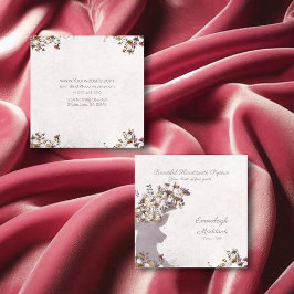 Cartão de Chamada Dreamy Boho Chic Deer Monographi