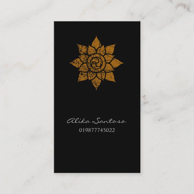 Cartão de Chamada Mandala (Frente)