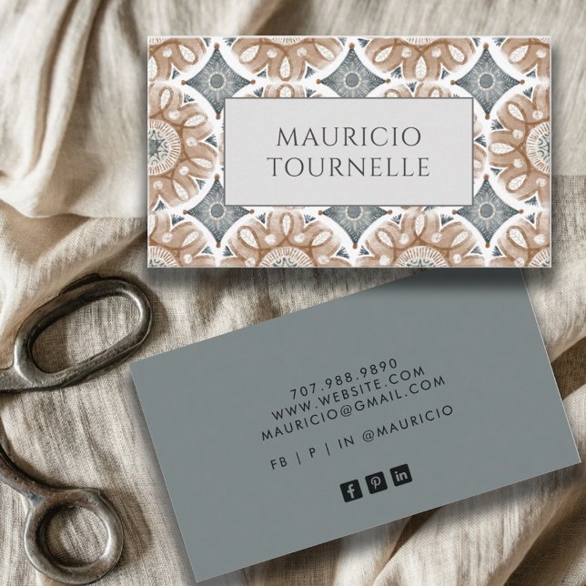 Cartão de Chamada Moderno (Criador carregado)