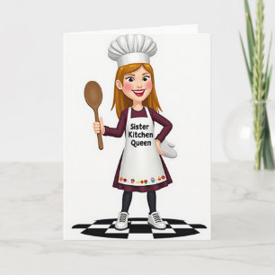 Cartão de Chef do Dia das Mães