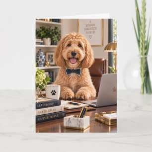 Cartão de Chefe Goldendoodle