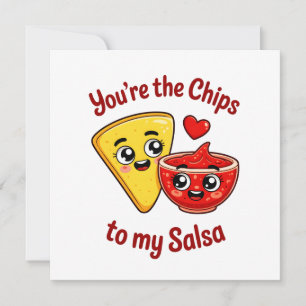 cartão de Chips e Salsa