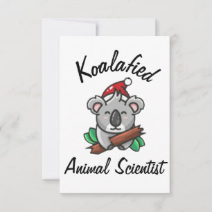 Cartão de Cientista Animal Koalificado