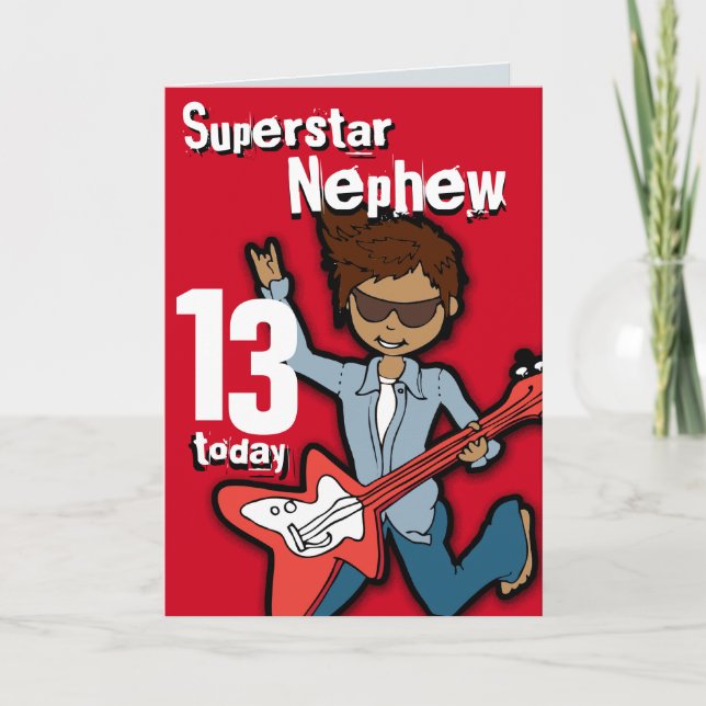 Cartão de cinza de aniversário Super Star Son 11 (Frente)