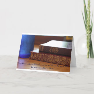Cartão de citação de bons livros