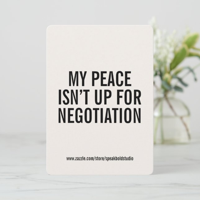 Cartão de citação de saúde mental personalizado, p (Em pé/Frente)