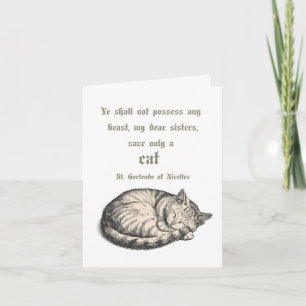 Cartão de Citação do Gato de Sta. Gertrudes de Niv