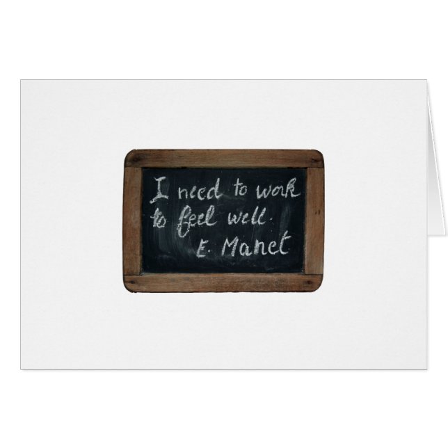 Cartão de citação do Manet Ardoise 07 (Frente Horizontal)