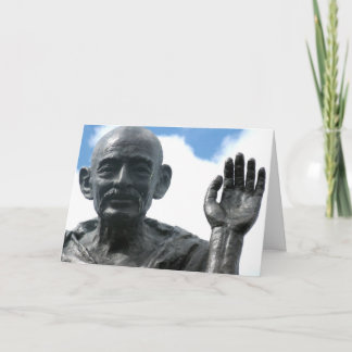 Cartão de citação Gandhi - Seja a mudança...