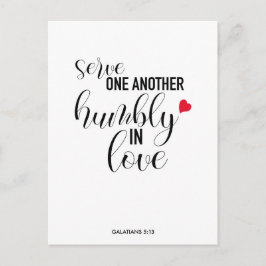 Cartão de Citação 'Sirvam uns aos outros'