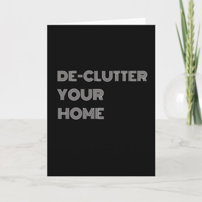 CARTÃO DE-CLUTTER YOUR HOME (Frente)