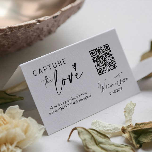 Cartão de código QR Capture The Love com Script Mo (Criador carregado)