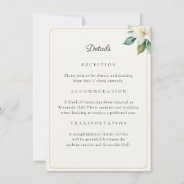 Cartão de Código QR com Detalhes do Casamento Verd