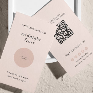 Cartão de Código QR do Fragrante do Fragrante de A