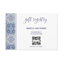 Cartão de código QR do Registro de Presentes de Ca