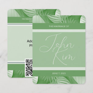 Cartão de Código QR Foto do Anúncio de Casamento T