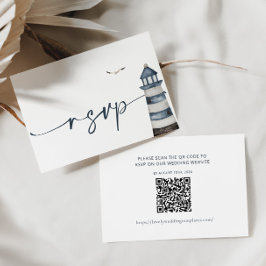 Cartão de Código QR RSVP de Casamento à Parte
