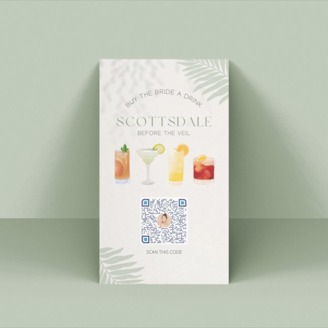 Cartão de Código QR Venmo de Festa de solteira Sco (Criador carregado)