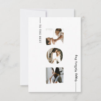 Cartão de Colagem de Fotografias do dia de as mães