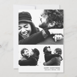 Cartão de Colagem de Fotos de Feriado Simples Mode