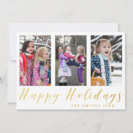 Cartão de Colagem de Fotos de Feriados Felizes com