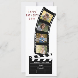 Cartão de Colagem de Fotos de Filme do Dia dos Pai