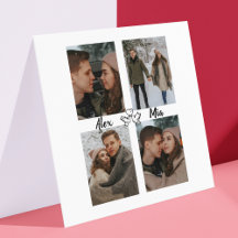 Cartão de Colagem de Fotos de Pássaros do Amor par