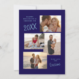 Cartão de Colagem de Fotos Múltiplas Modernas