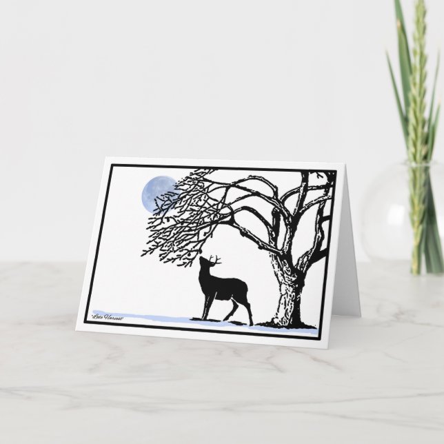 Cartão de Colheita Tardia no Solstício de Inverno (Frente)