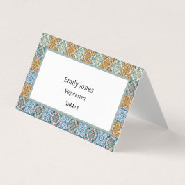 Cartão de Colocação Romântico para Azulejos Italia