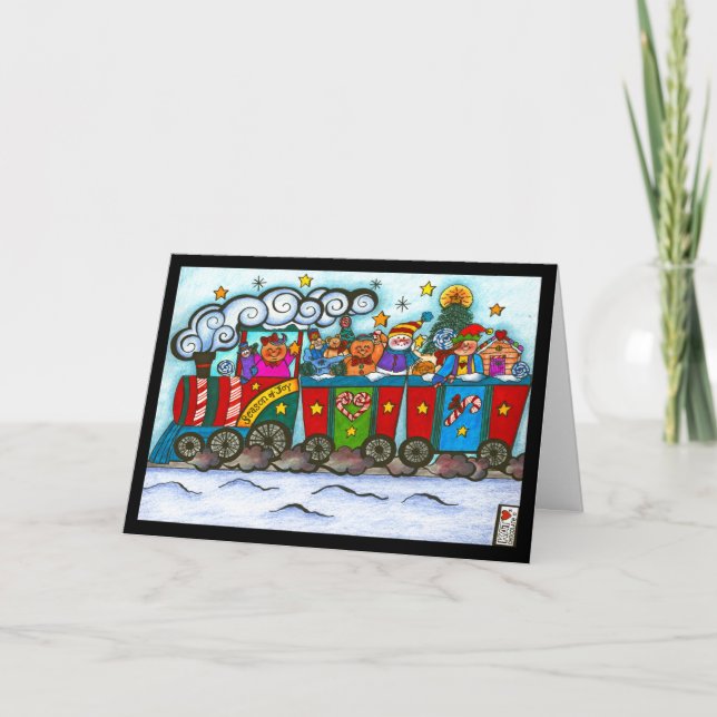 Cartão de comboio de férias (Frente)