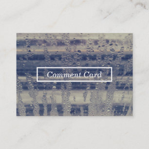 cartão de comentário da janela de inverno