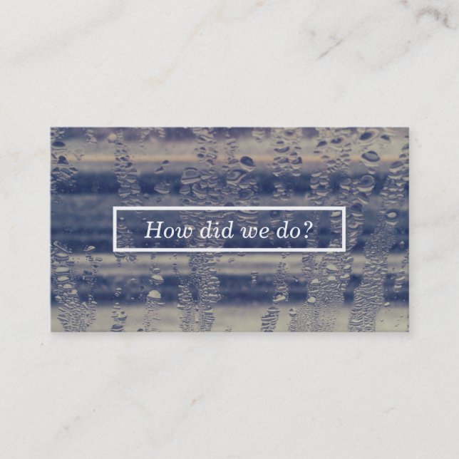 cartão de comentário da janela de inverno (Frente)