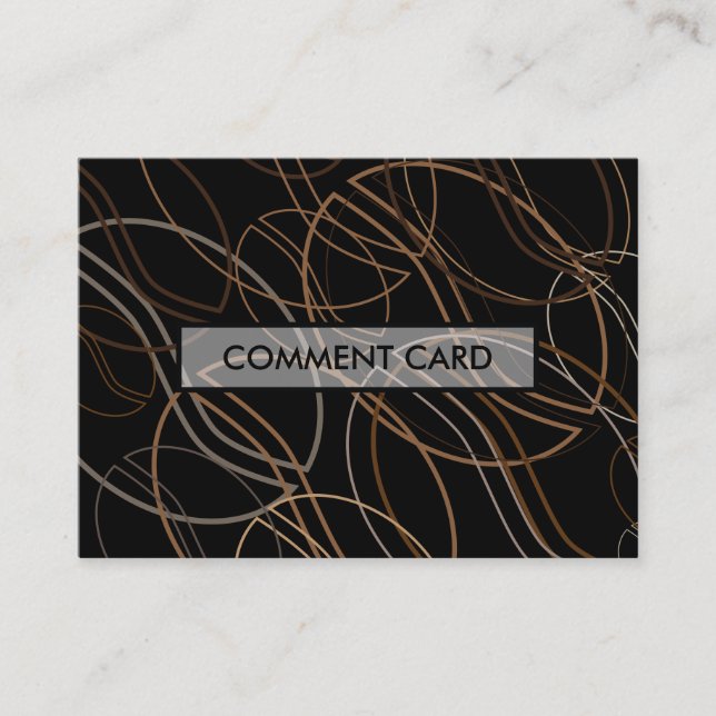 cartão de comentário emborrachado do café (Frente)