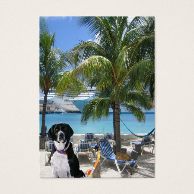Cartão de Comércio "Imaginativo" para Cães Scuba (Frente)