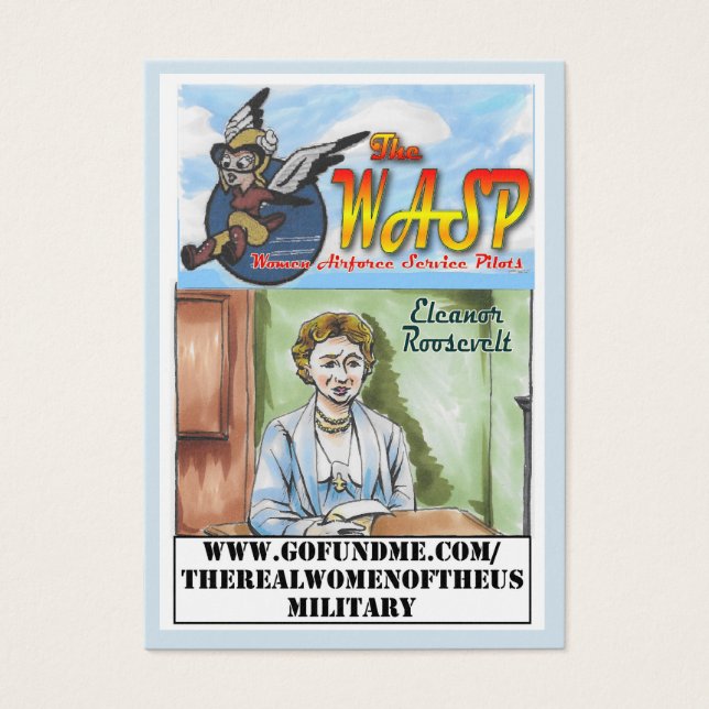 Cartão de Comércio WASP Eleanor Roosevelt (Frente)