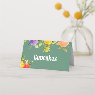 Cartão de Comida de Aniversário da Fruta de Verão