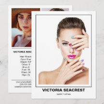 Cartão de Comp Modelo de 4 Lados com Dupla Face Bo