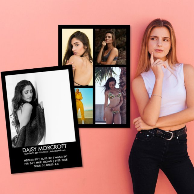 Cartão de Comp Modelo de Ator de Foto Profissional (Criador carregado)