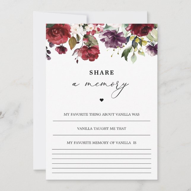 Cartão de Compartilhamento de Memória de Celebraçã (Frente)