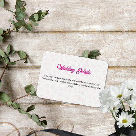 cartão de compartimento cor-de-rosa floral