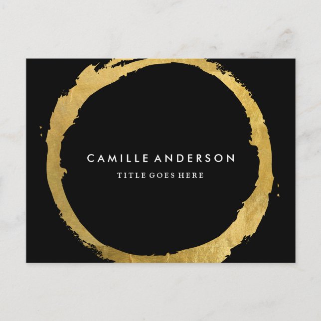 Cartão de Compensação de Arte em Maquiagem Moderna (Frente)