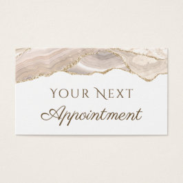 Cartão de Compromisso de Agato Dourado do Marfim