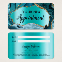 Cartão de Compromisso de Agitação Teal